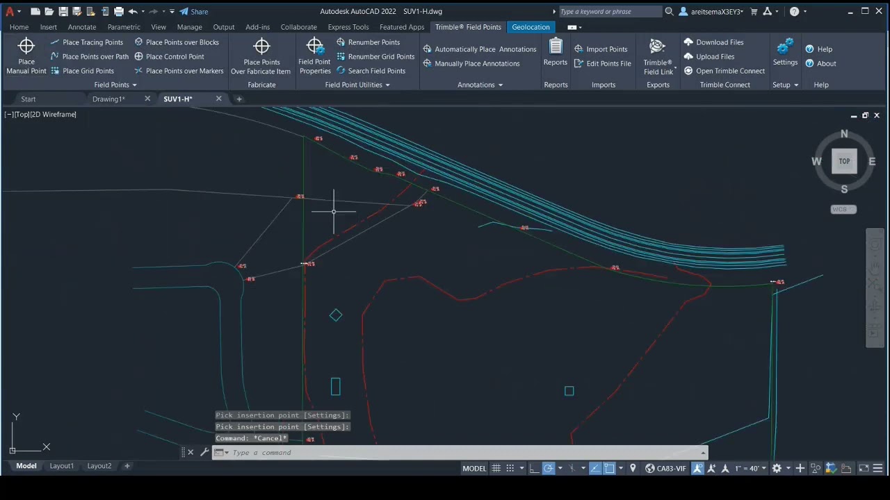 Trimble Field Points File Export