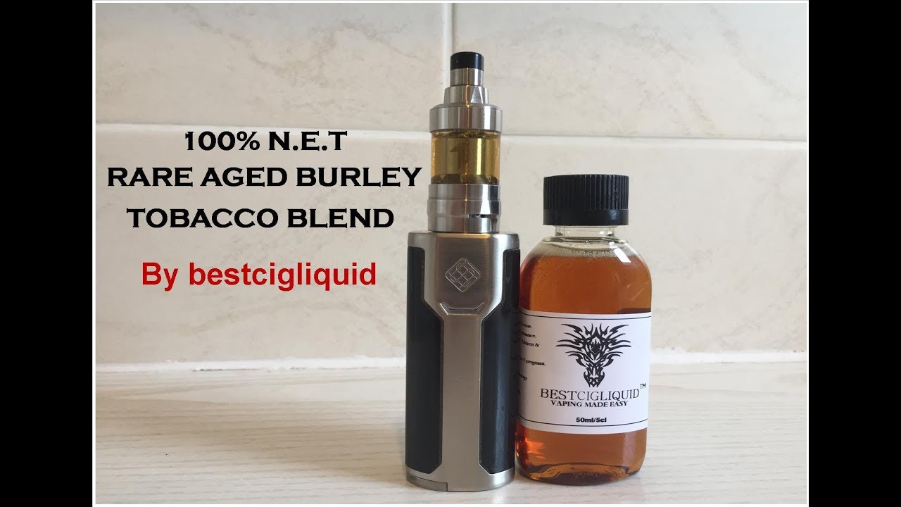 Bestcigliquid 100% N.E.T Rare aged Burley Tobacco Blend e-liquid review.