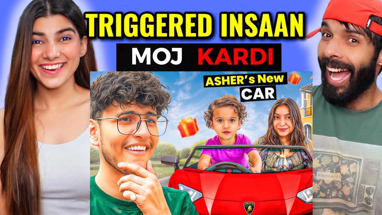 I Suprised Asher with His Dream Car (because I broke his Old one) TRIGGERED INSAAN REACTION VIDEO