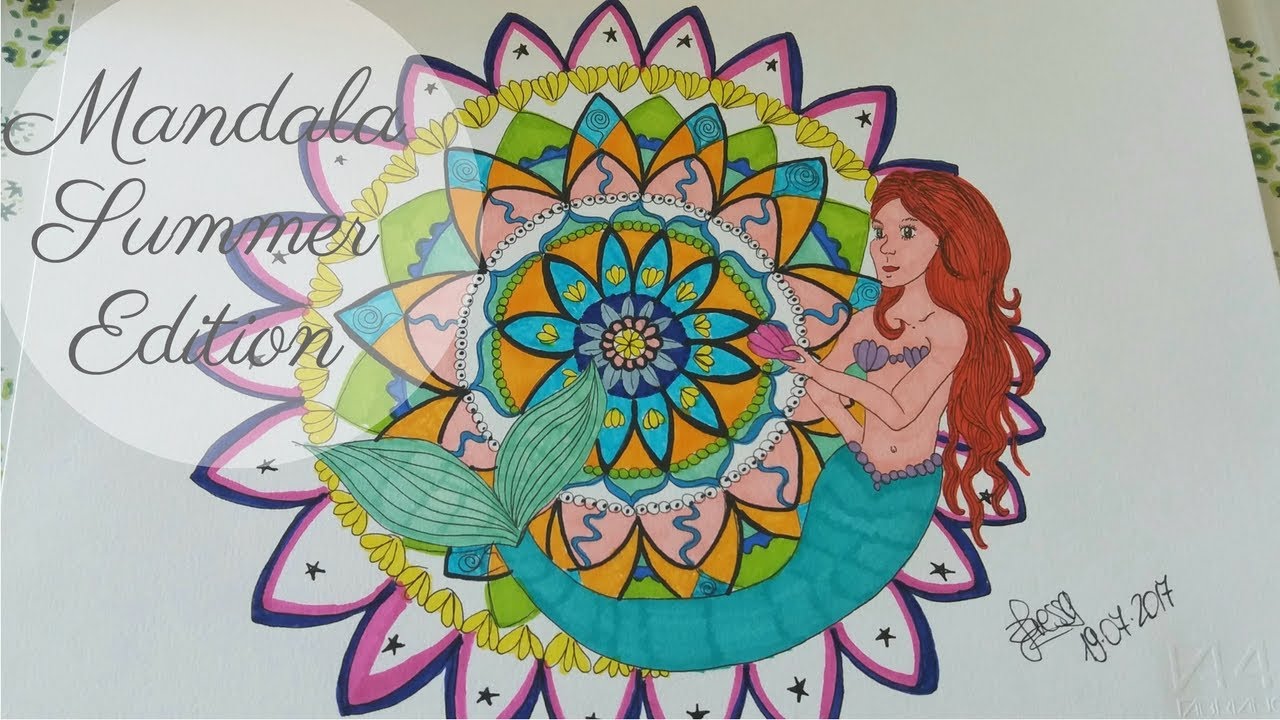 How to draw mandala - SUMMER EDITION