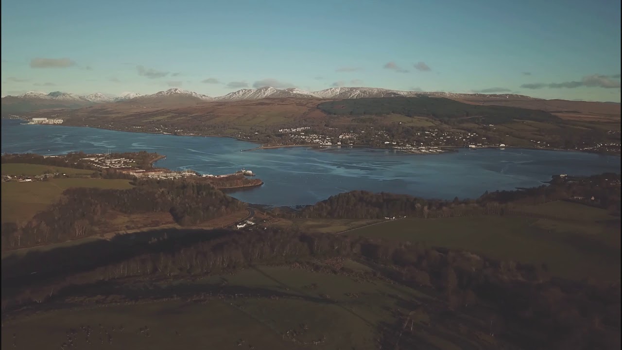 Southern Rosneath Peninsula and Firth of Clyde, Scotland   DJI Mavic Pro