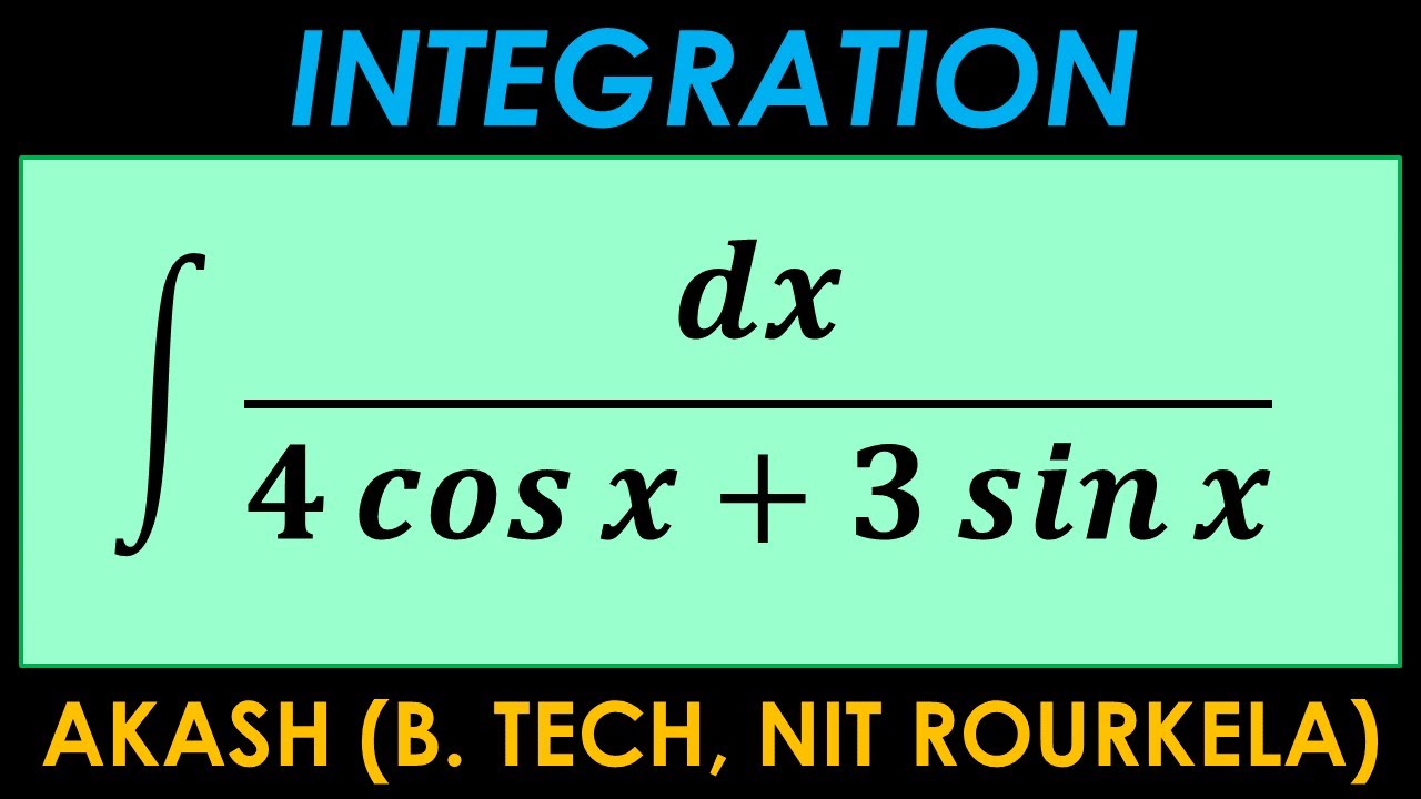 Интеграция 7 баллов Важный вопрос 17 | dx/4cosx+3sinx