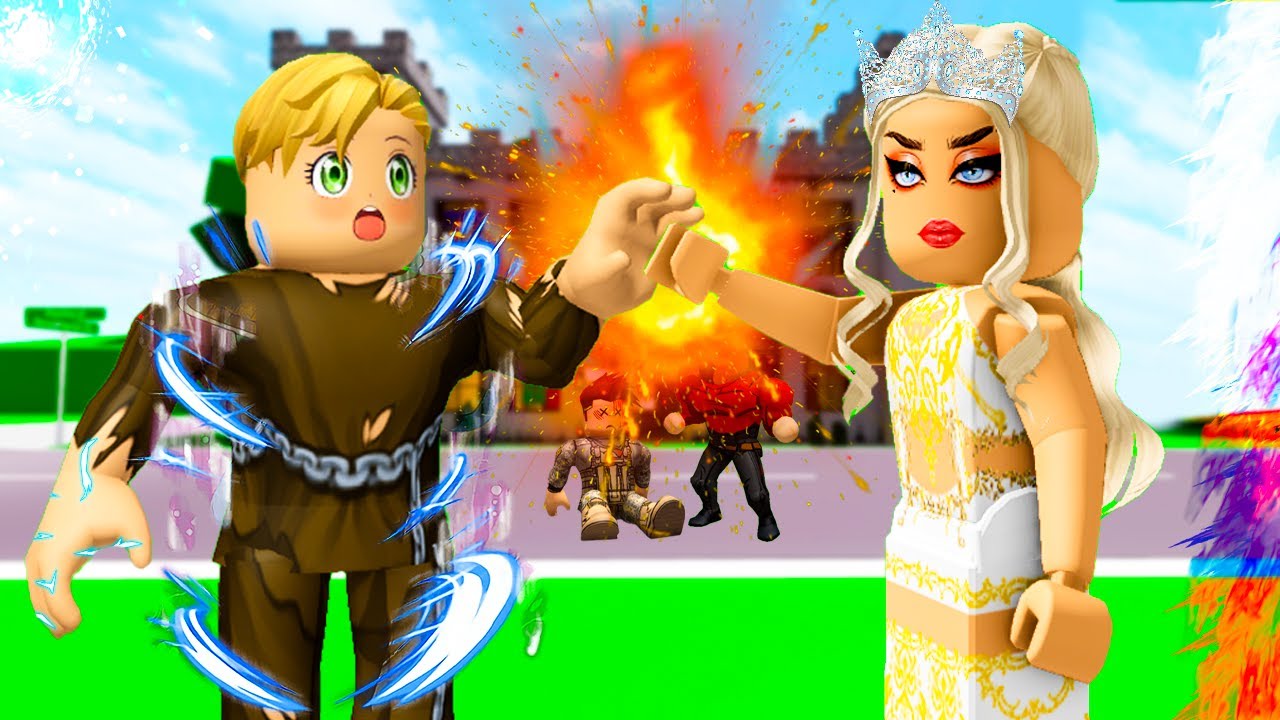 فيلم روبلوكس : ولد مرمى فى الزباله اول ما بيلمس ايد الملكة 👑💅 بيمتلك قوة بهالة مدمرة 😨😱