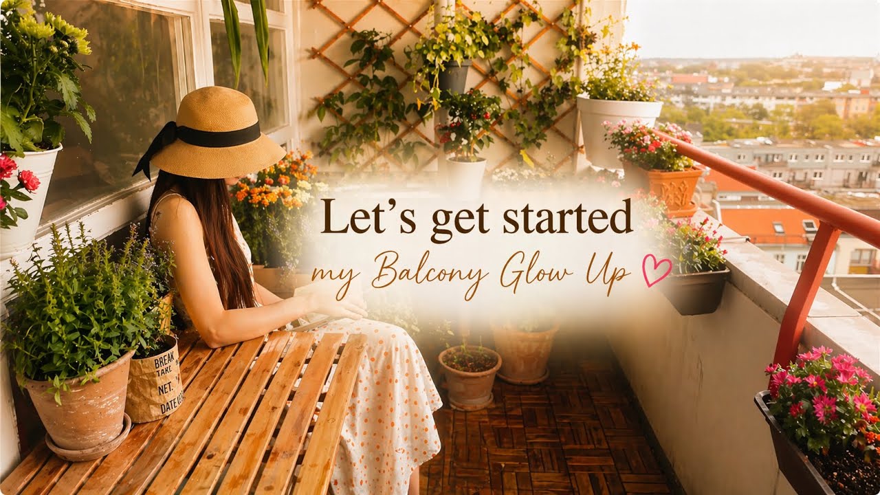 Balcony Makeover 🌱 Planting Flowers & Summer Garden Vibes | Living alone VLOG 🌻