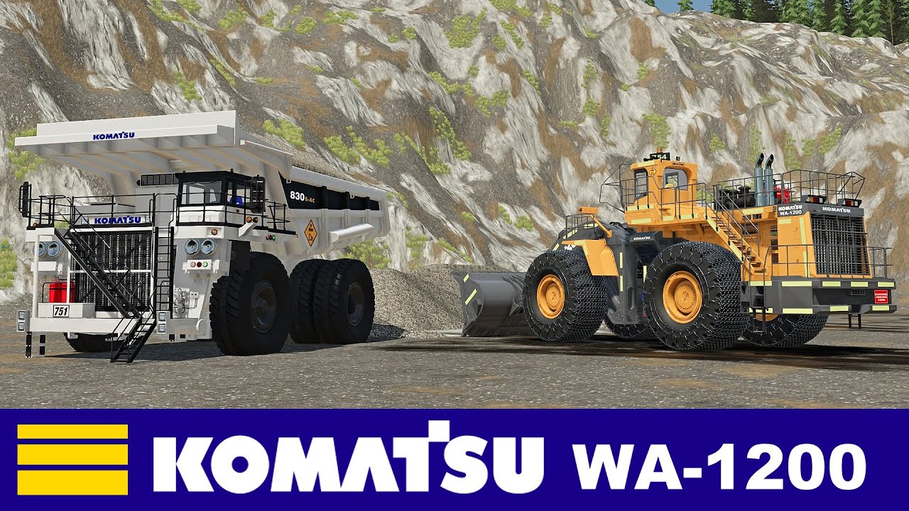 FS22 🚧 Komatsu WA-1200 Mining Loader 🚧 Farming Simulator 22 Mods