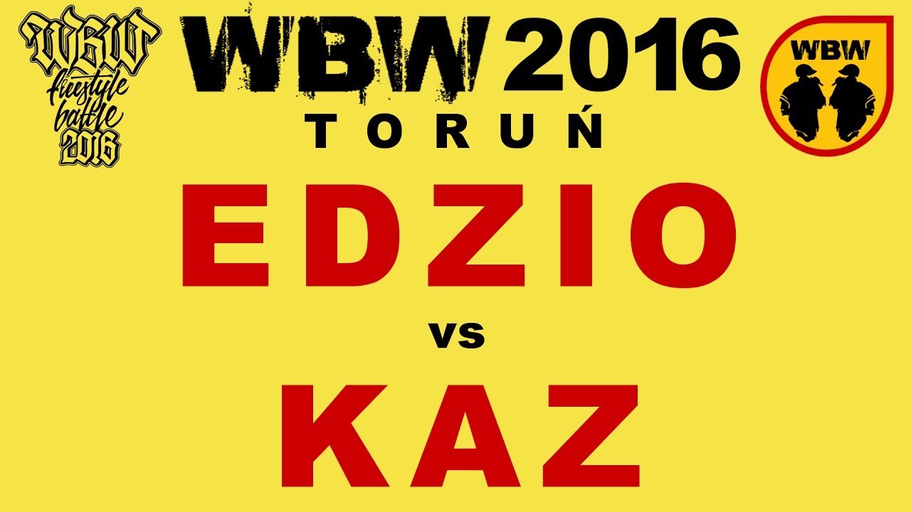 Edzio 🆚 Kaz 🎤 WBW 2016 Toruń (freestyle rap battle)