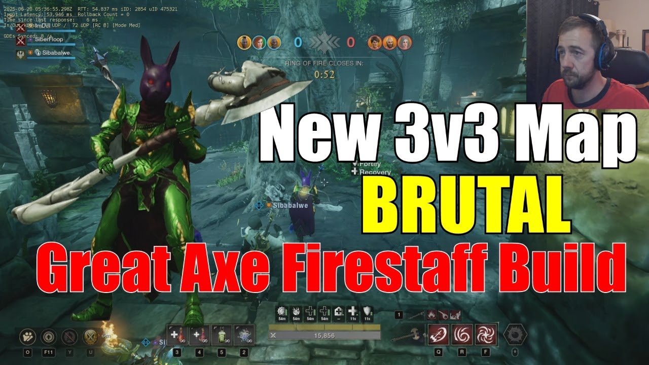 New 3v3 Arena Map: Brutal Greataxe Firestaff Build - Meta Guide | New World: Aeternum