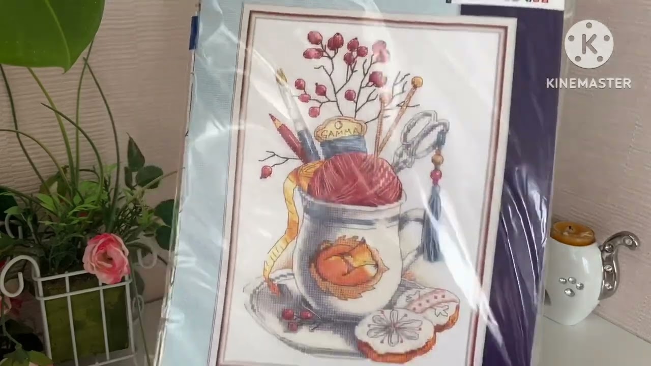 Мои запасы наборов вышивки.