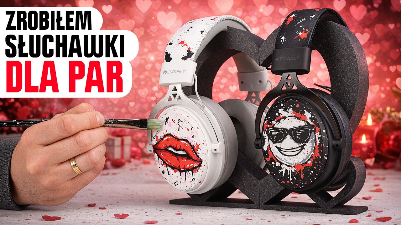Zrobiłem WALENTYNKOWE słuchawki dla WAS! -  Custom dla PAR