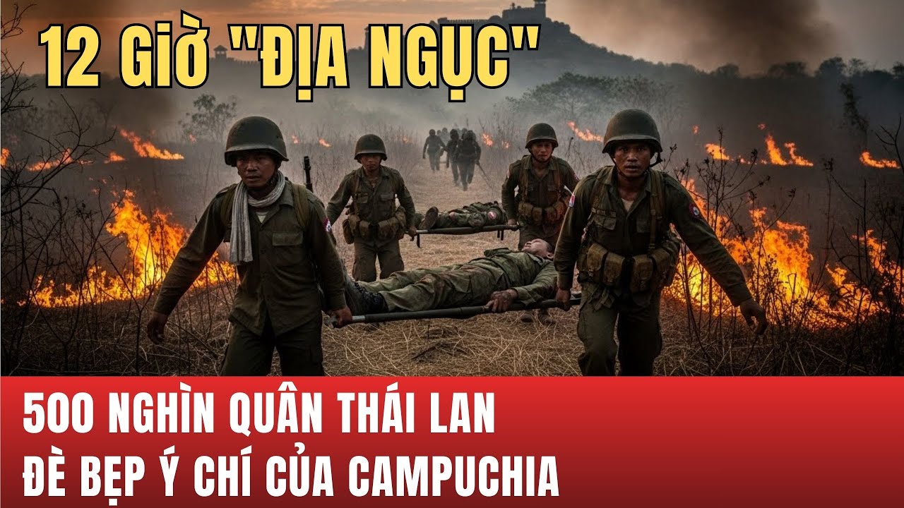 500.000 Quân Thái Lan Biến 500Ha Rừng Campuchia Thành Thung Lũng Chết | Mô Phỏng Quân Sự