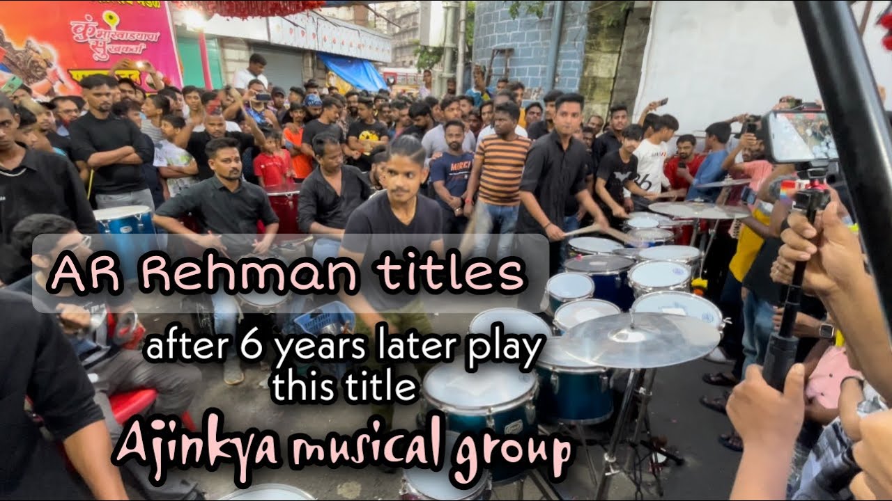 AR rehman sir titles 😻 || २०१७ नंतर तब्बल ६ वर्षा ने वाजवली  || Ajinkya musical group🥁||