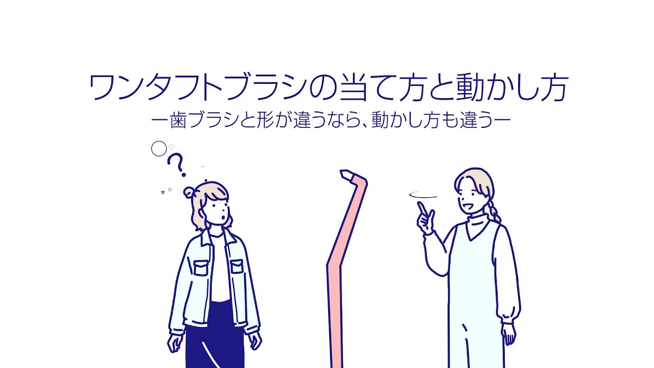 ワンタフトブラシの当て方と動かし方 ー歯ブラシと形が違うなら、動かし方も違うー