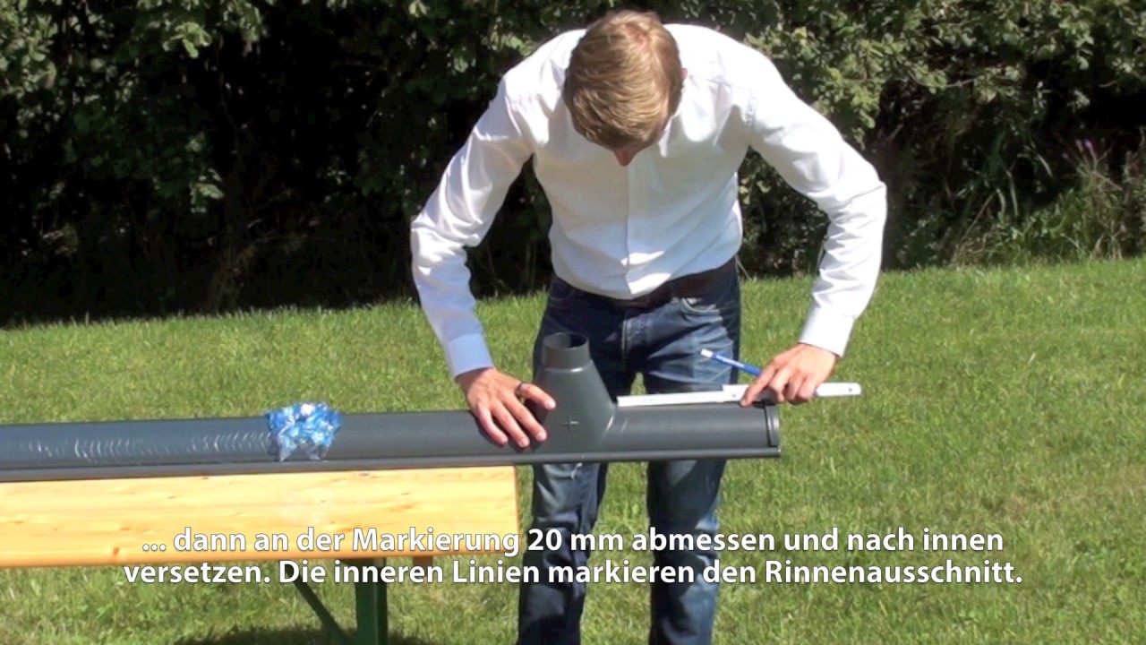 Montage des Zambelli Dachrinnensets für Gartenhäuser
