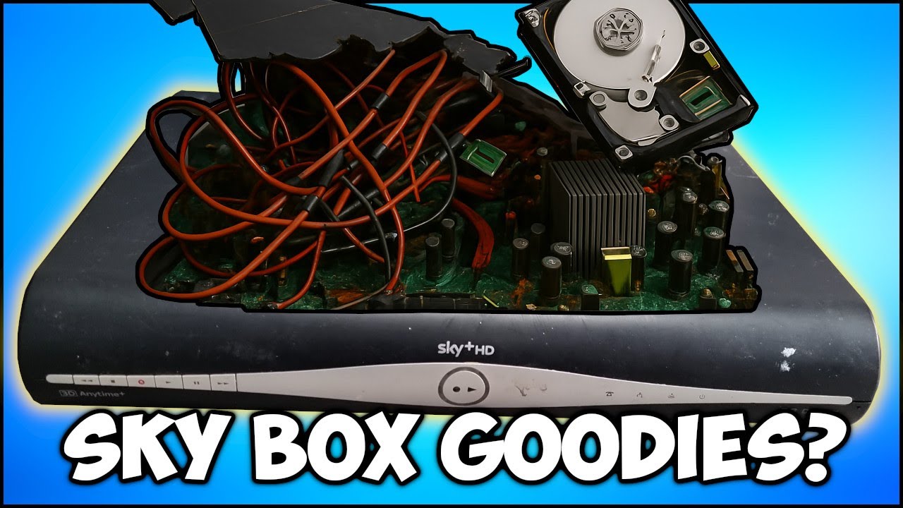 What can we remove and reuse from an old Sky+ HD box?