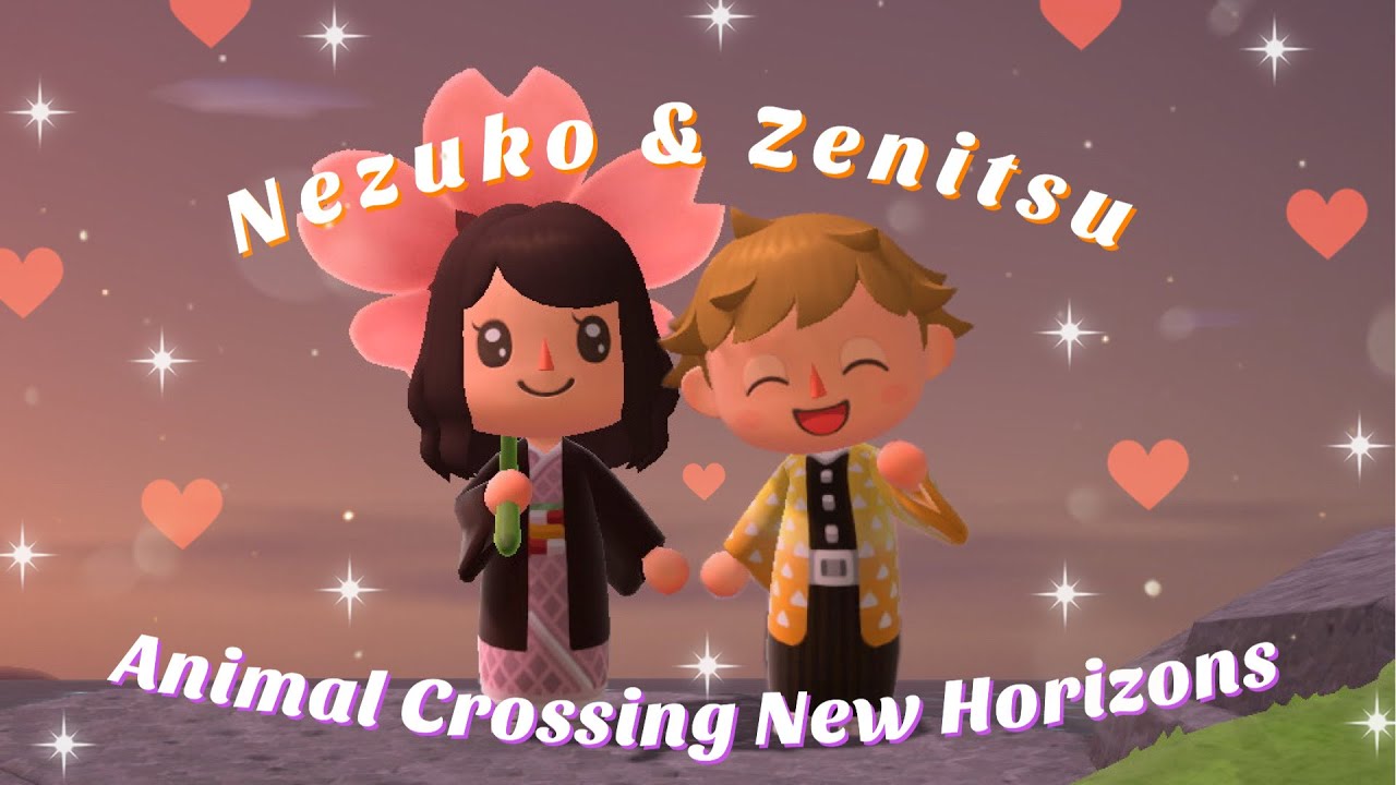 How to Make Zenitsu & Nezuko from Demon Slayer in Animal Crossing New Horizons