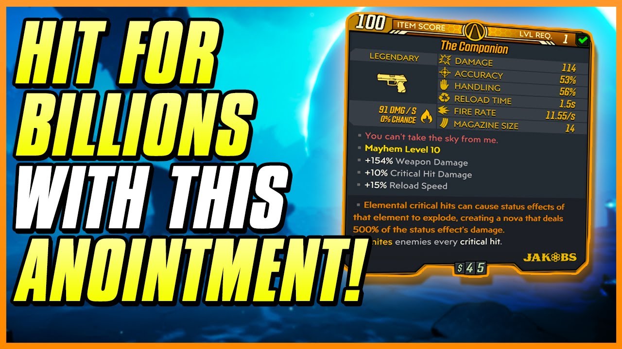 500% ELEMENTAL CRIT IS ONE OF THE STRONGEST ANOINTMENTS! | Hit For Billions! | Borderlands 3