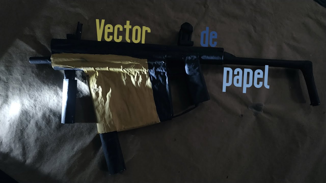 Como hacer una Vector (sub fusil) de papel