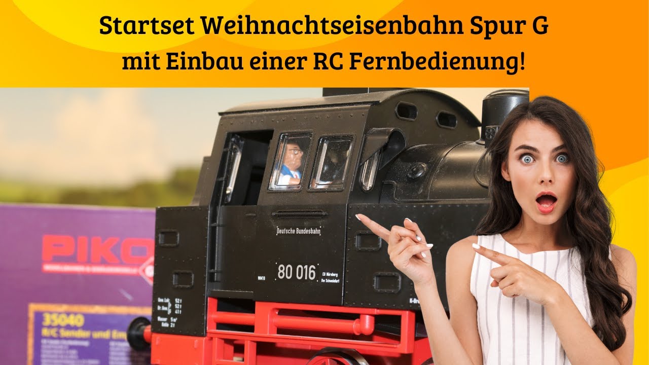 Garteneisenbahn Spur G jetzt mit RC Steuerung Sender Empfänger Funkfernsteuerung von PIKO Analog.
