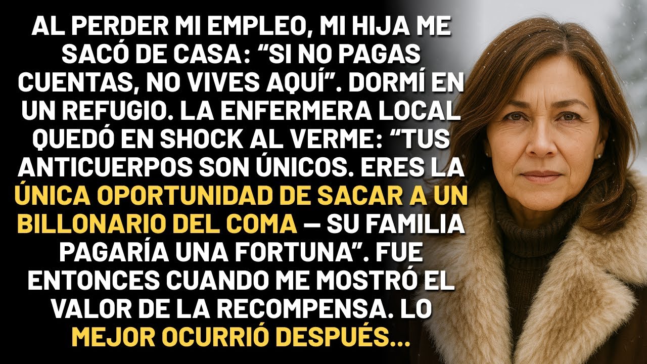 Mi hija me echó de la casa durante una tormenta de nieve. Hasta que descubrí que valía millones...