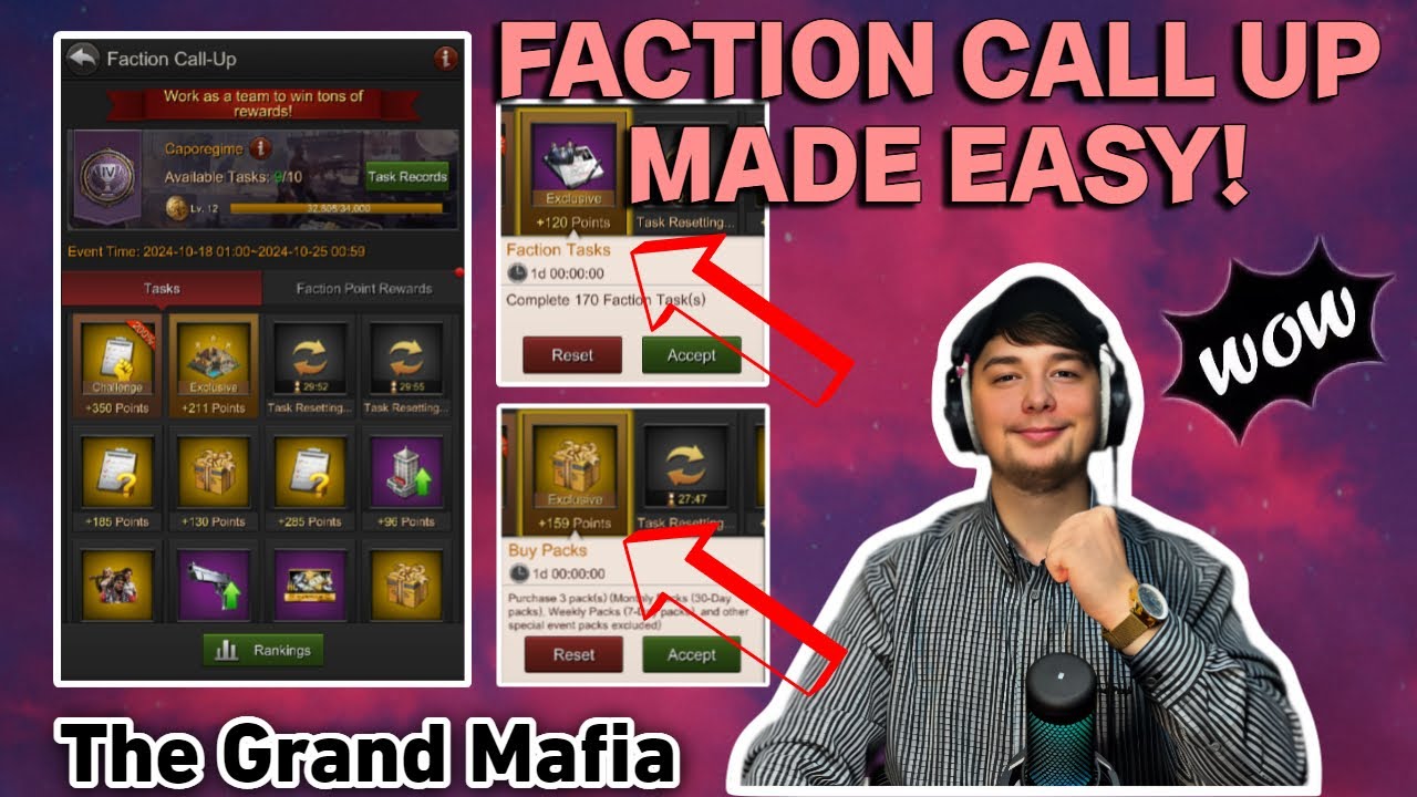 THE GRAND MAFIA FACTION CALL UP MADE EASY! PAID & FREE WAYS