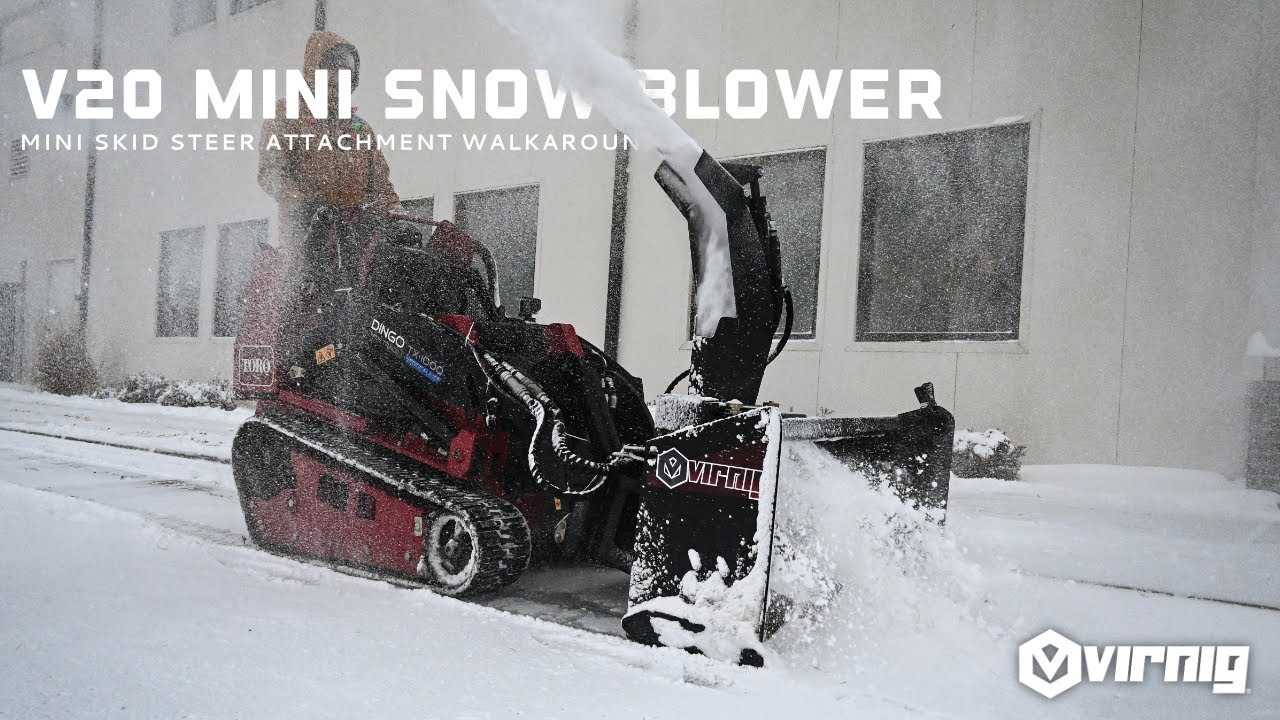 Обзор мини-снегоуборочной машины V20 | Mini and Mighty Snow Control