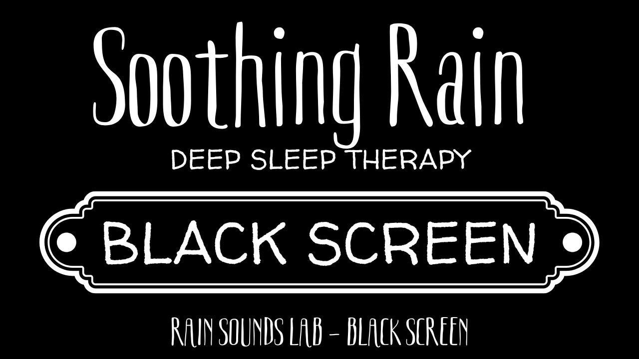 Soothing Rain | Black Screen – 8 Hours