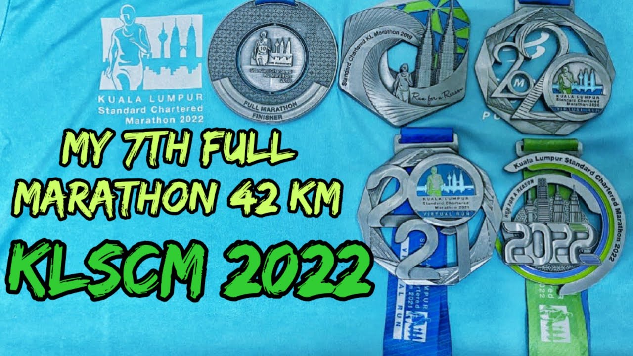 🏃 My 7th Full Marathon 42 km Kuala Lumpur Standard Chartered Marathon (KLSCM 2022) | #iphone11pro