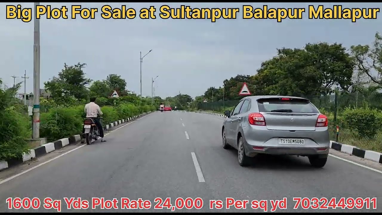 A Big Semi Commercial Plot For Sale in Sultanpur Balapur Mallapur Hyderabad 1600 SqYds Rate 24K/SqYd