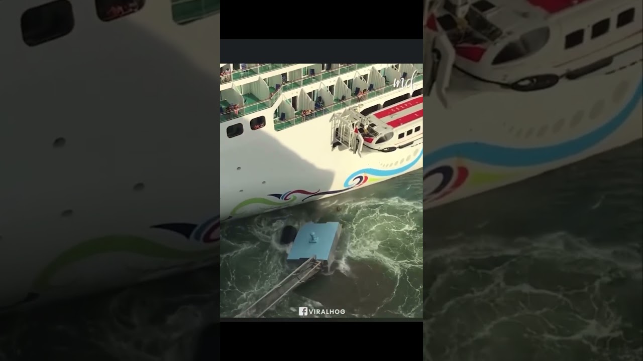 Norwegian Cruise ship Epic crashes while coming into port