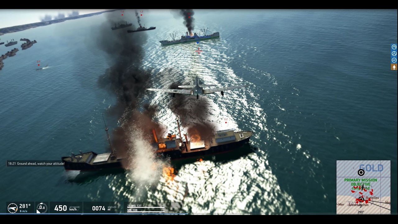 IL 2 Sturmovik German Leonhard Hermann SUNK 52 SHIPS Attacking Gold Beachhead