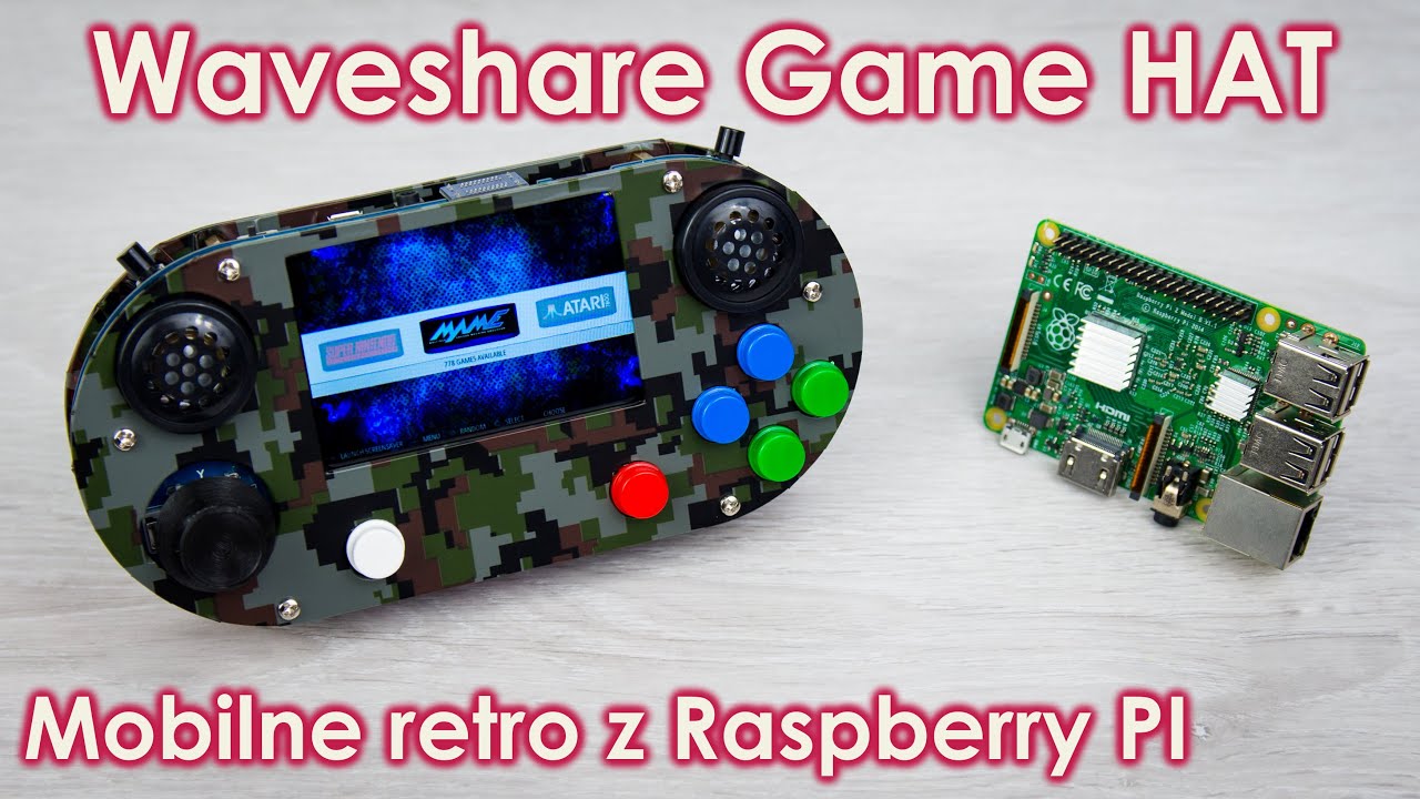 Jak zabrać ze sobą retro konsolkę czyli Waveshare Game Hat dla Raspberry Pi