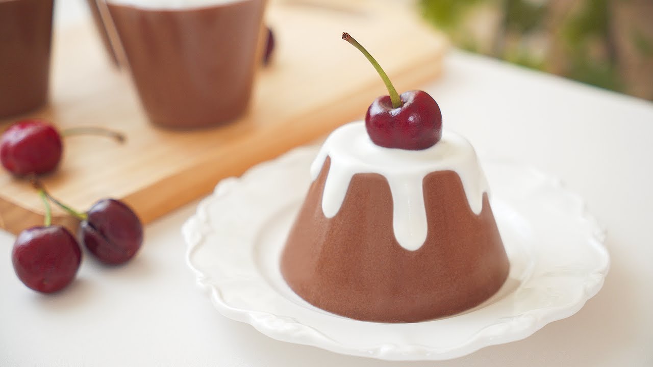 Cocoa-Chocolate Pudding Recipe ✿ Non-precipitation, Non-stratified