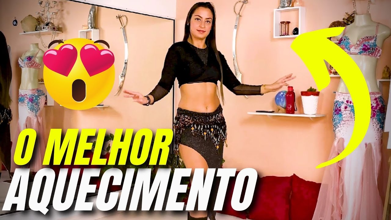 AULA DE DANÇA DO VENTRE - AQUECIMENTO COM MOVIMENTOS - PATRÍCIA CAVALCANTE [OFICIAL]