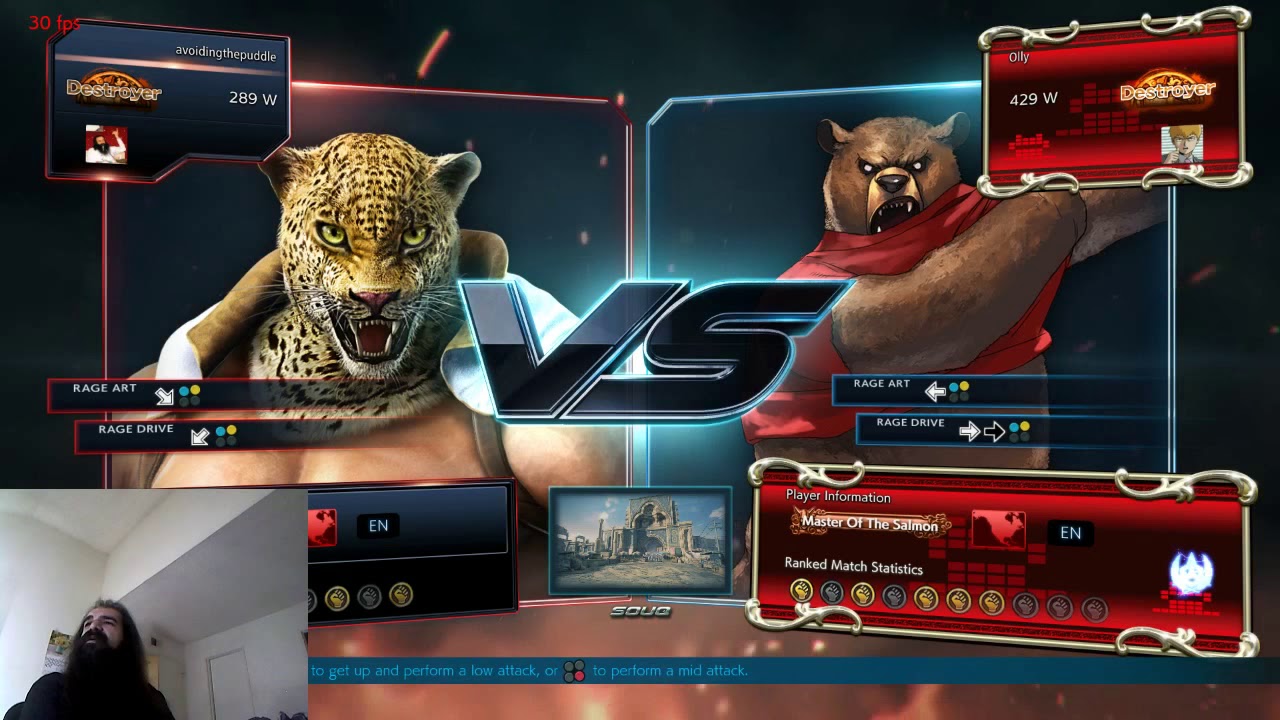 Aris Plays Tekken 7 Ranked - Jaguar vs. Bear Real Fight