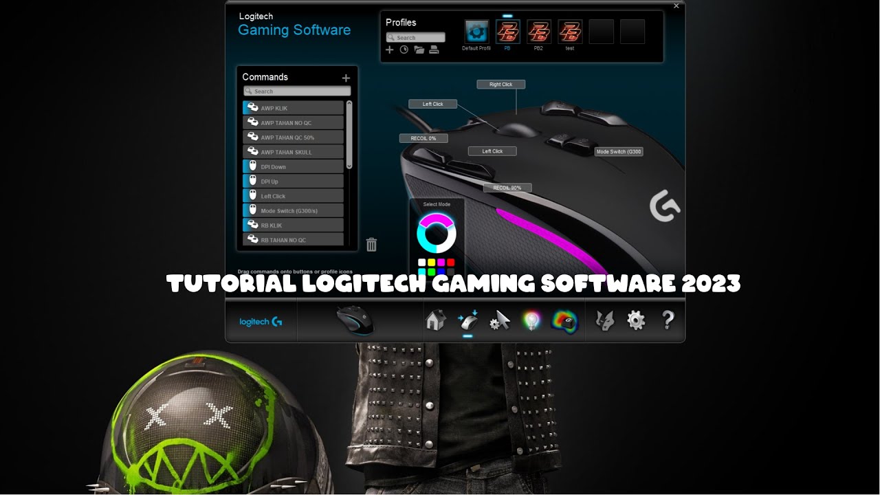 TUTORIAL SETTING MACRO LOGITECH GAMING SOFTWARE 2023
