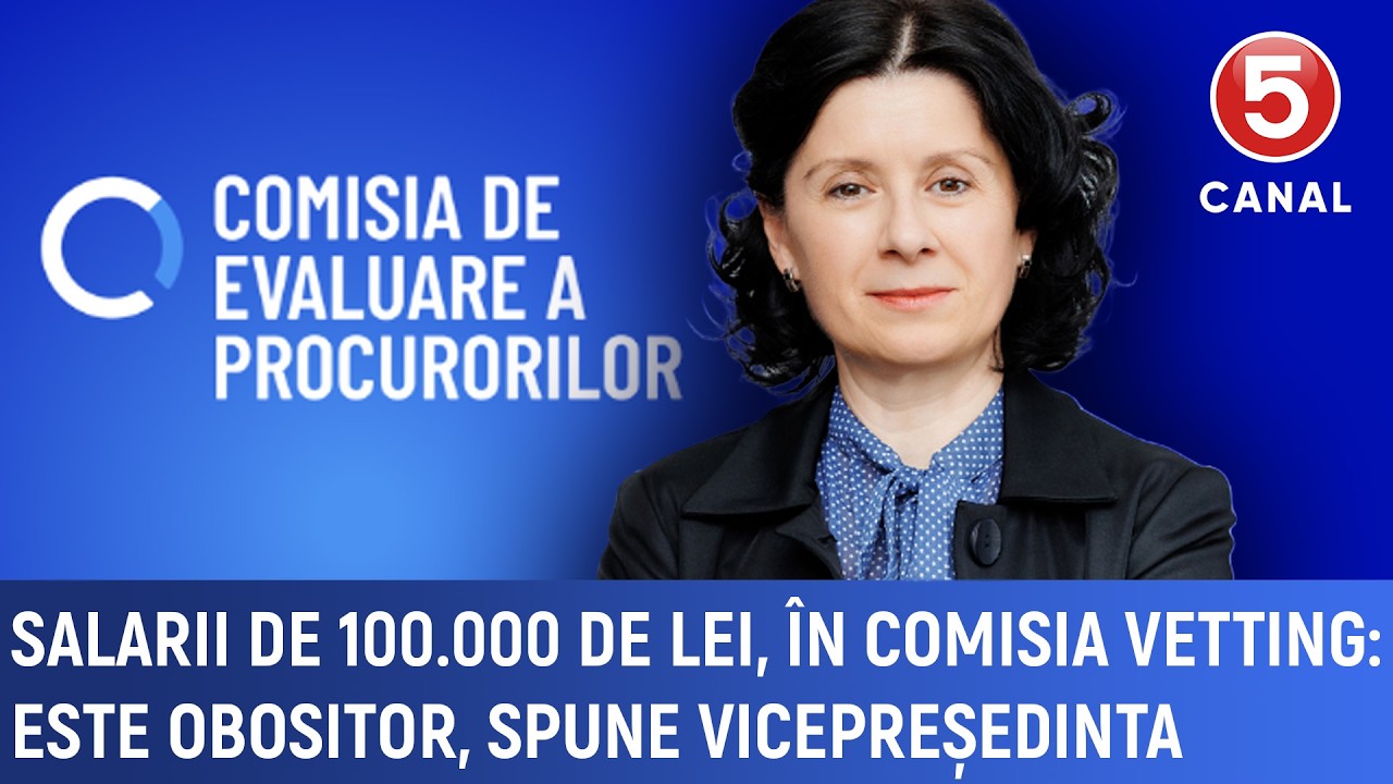 Salarii de 100.000 de lei, în Comisia Vetting: Este obositor, spune vicepreședinta