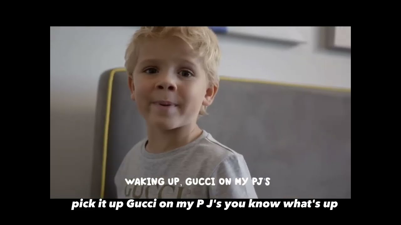 Gucci on my pj&rsquo;s but it&rsquo;s auto lyrics..