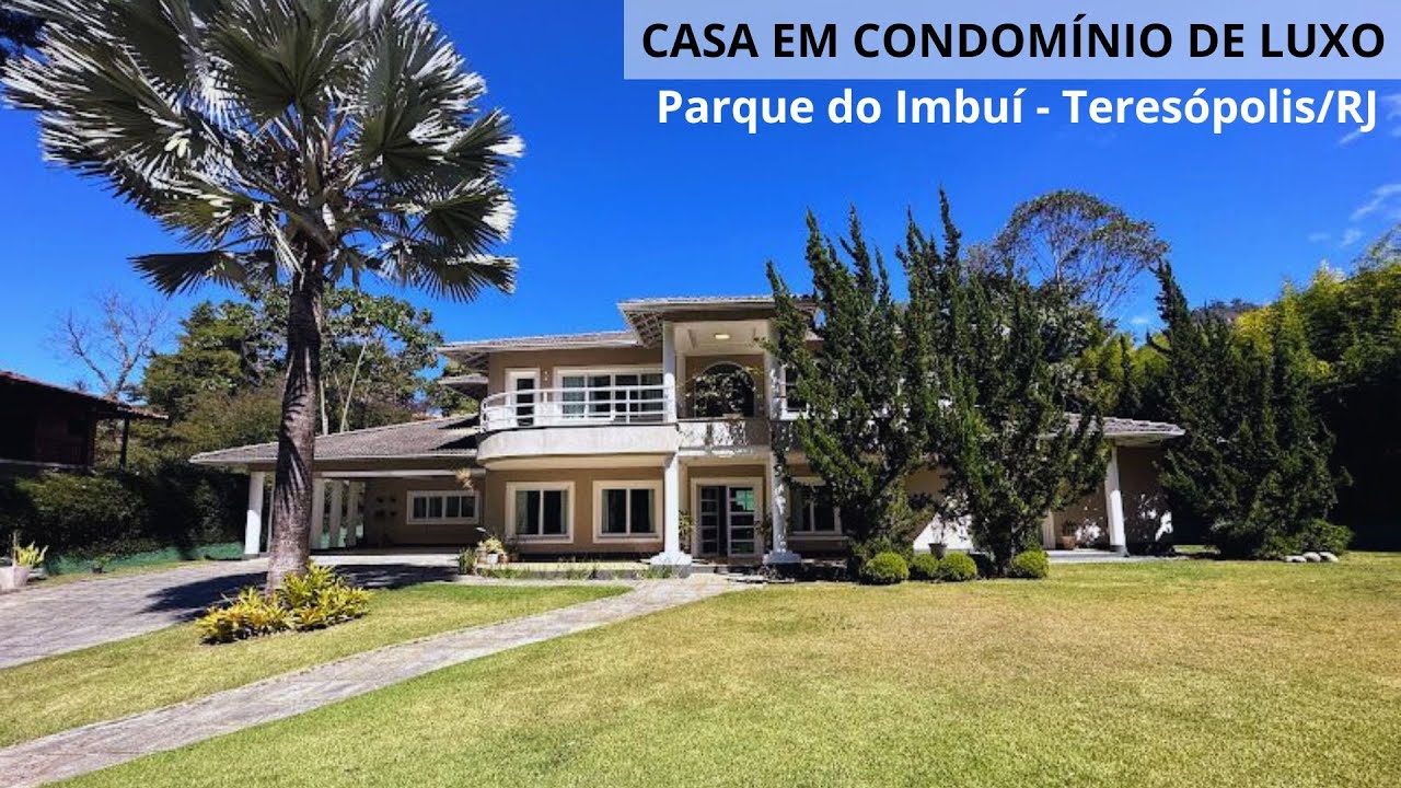 CA1014 | Casa moderna com 5 quartos e terreno de 1000m² plano em condomínio de luxo em Teresópolis