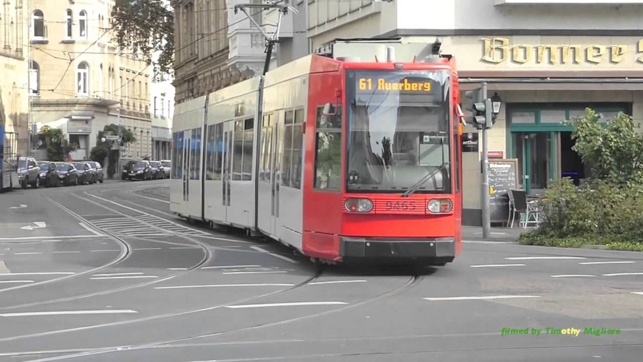 Trams in Bonn, Germany - Straßenbahnen in Bonn Deutschland