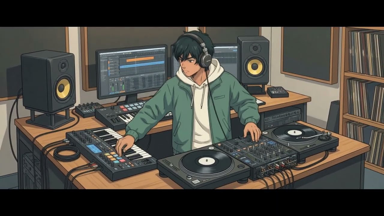Lofi Hip Hop 🌙 | DJ Beats to Chill, Study & Relax | ASH at the Turntables