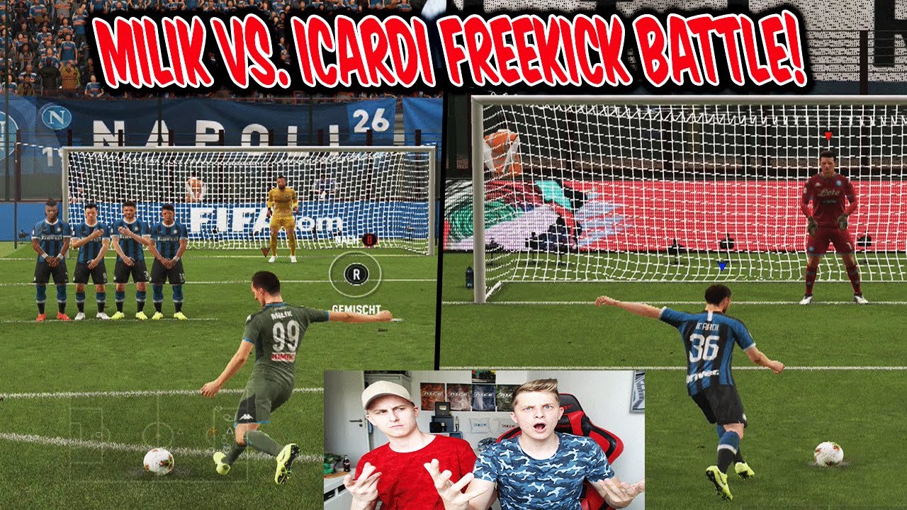 St&uuml;rmer Duell! ICARDI vs. MILIK Freisto&szlig; & 11 Meter Challenge! - Fifa 20 Freekick Ultimate Team