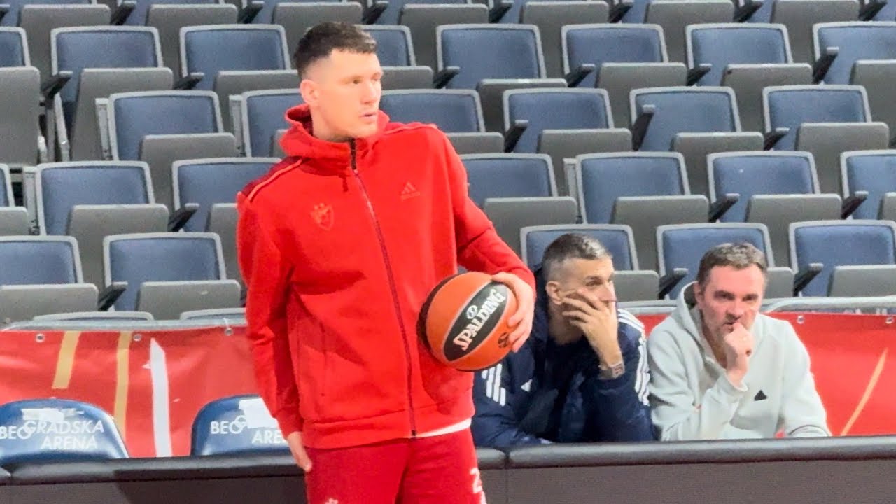 Trening Crvene zvezde pred utakmicu protiv Valensije (29.01.2024.)