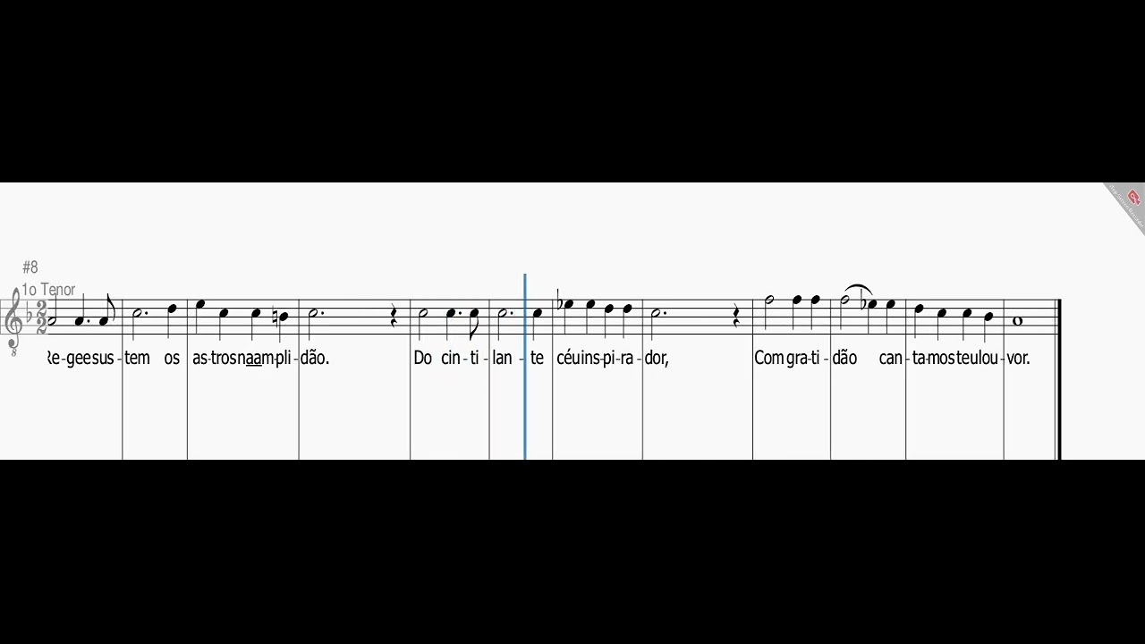 DEUS DOS ANTIGOS - PARTITURA E PIANO (1o TENOR)