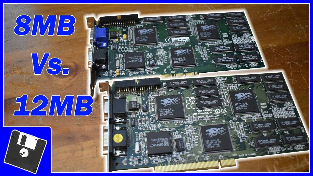 3dfx Voodoo 2 8mb Vs. 12mb |  Side By Side Comparison