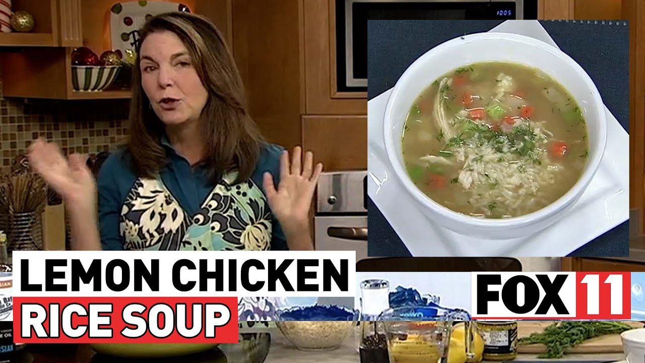 Lemony Chicken Rice Soup Recipe