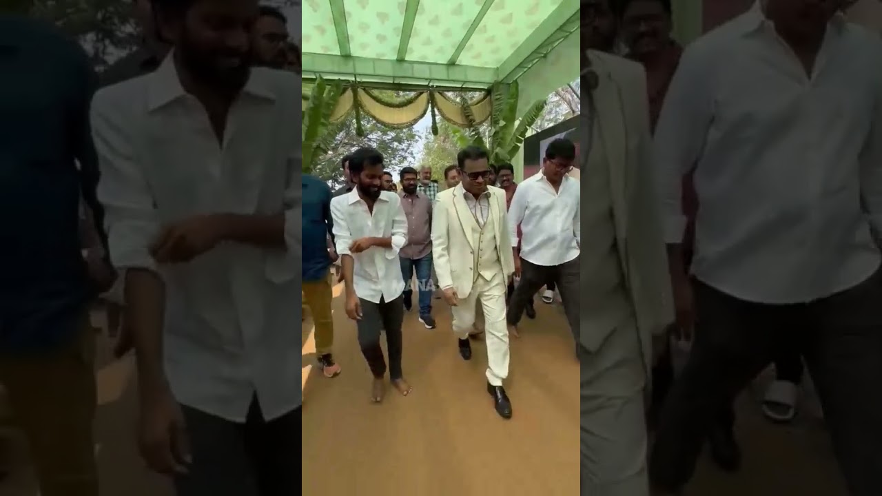 #arrahman Visuals At #rc16 Opening Pooja | #ramcharan #janhvikapoor #buchibabusana #shorts #ytshorts