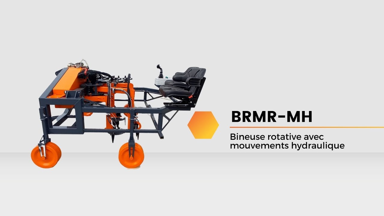 Binage de lavandins avec la Bineuse A.S Concept : modèle BRMR-MH