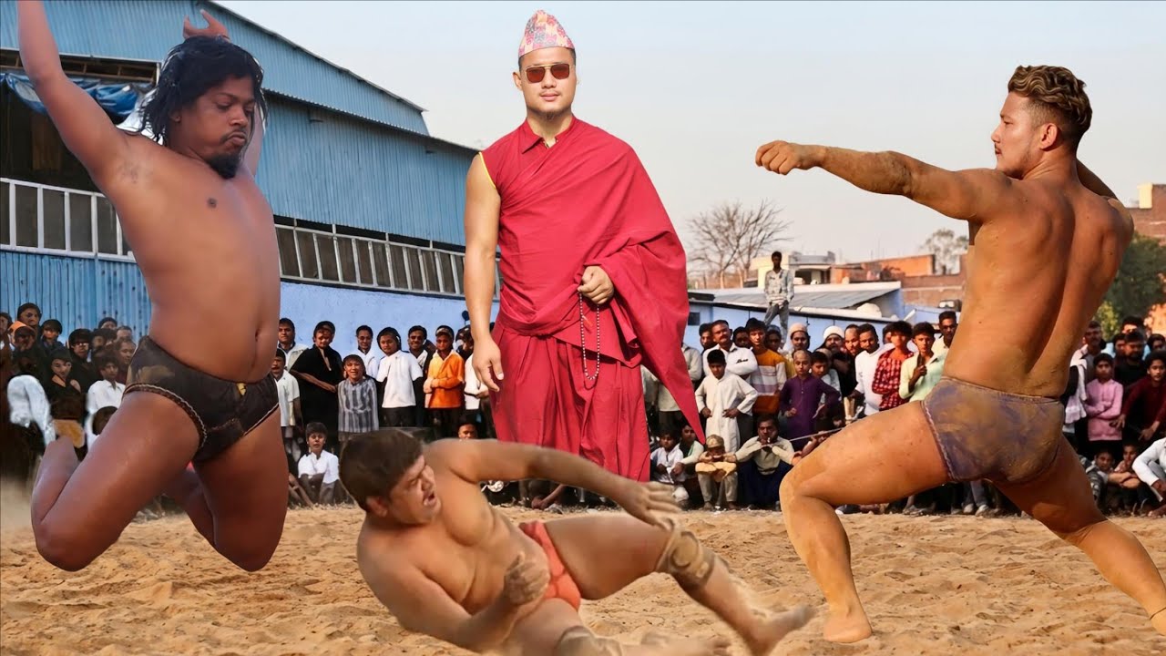 ईरानी पंडित थापा पहलवान की कुश्ती की दमदार फाइट/// बांगरमऊ न्यू लेटेस्ट दंगल वीडियो, कुश्ती Dangal