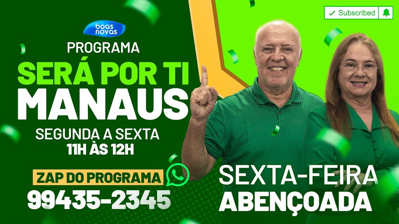 Rádio Boas Novas 107,9 FM - 20/02/2026 - Será Por Ti Manaus - AO VIVO