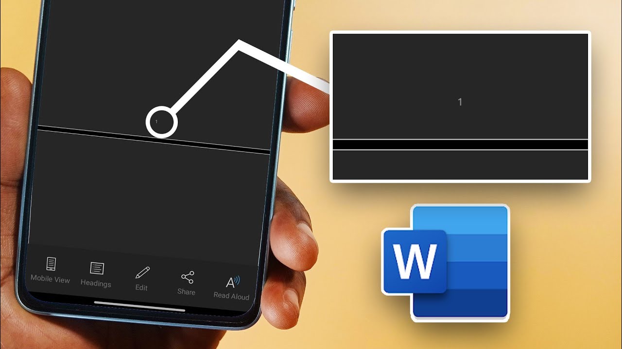 How to Add Page Numbers in the Microsoft Word for Android